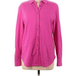 Boden Fuchsia Button-Up Blouse